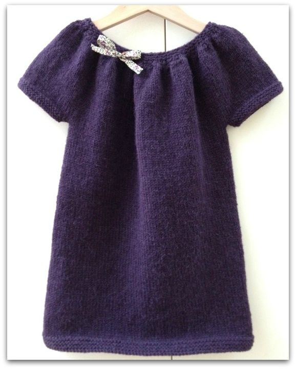 tricoter une tunique fillette