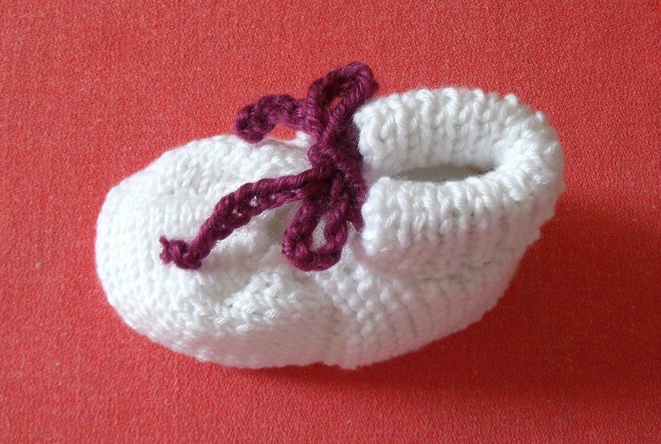 apprendre a tricoter des chaussons bebe