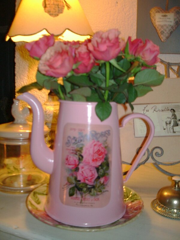 Cafetière Rose avec transfert (1)