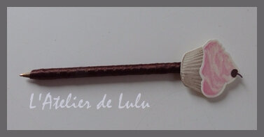 stylo cupcake