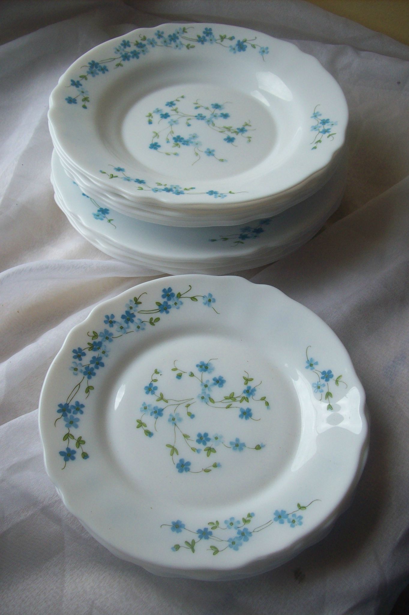 Verres fleuris 70's par La puce au grenier