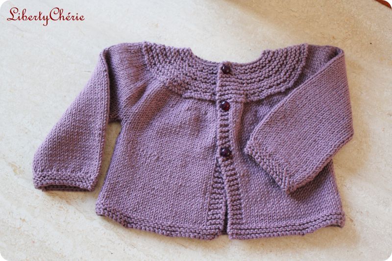tricoter un gilet fillette 4 ans
