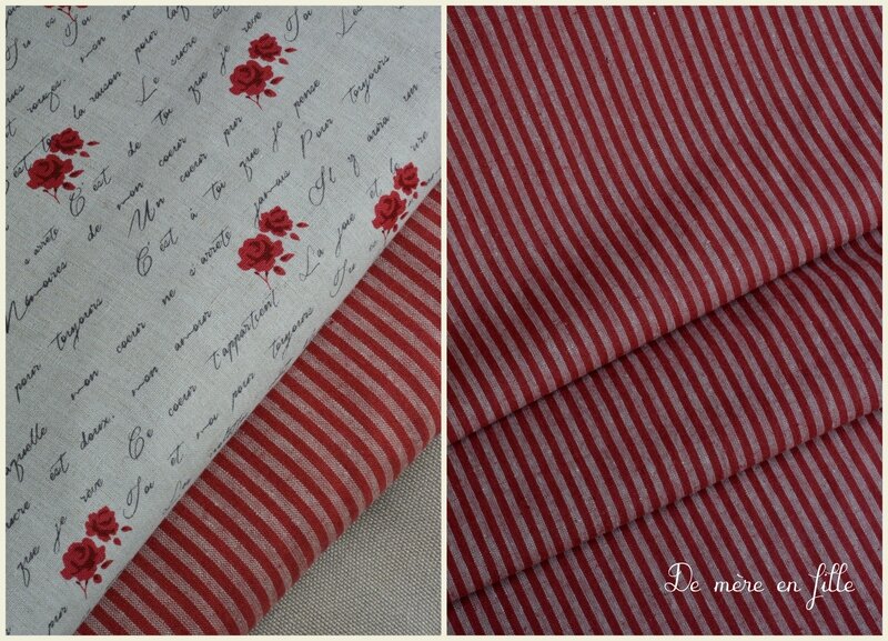 rayures rouges