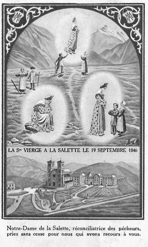Résultat de recherche d'images pour "Icône de l'Apparition de Notre-Dame de La Salette"