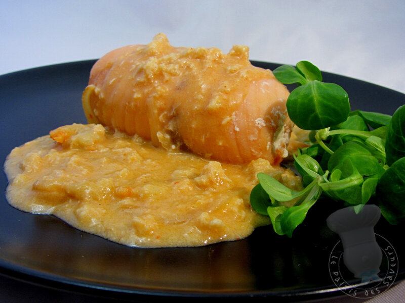 Ballotine De Saumon Sauce Aux Crevettes Le Palais Des Saveurs