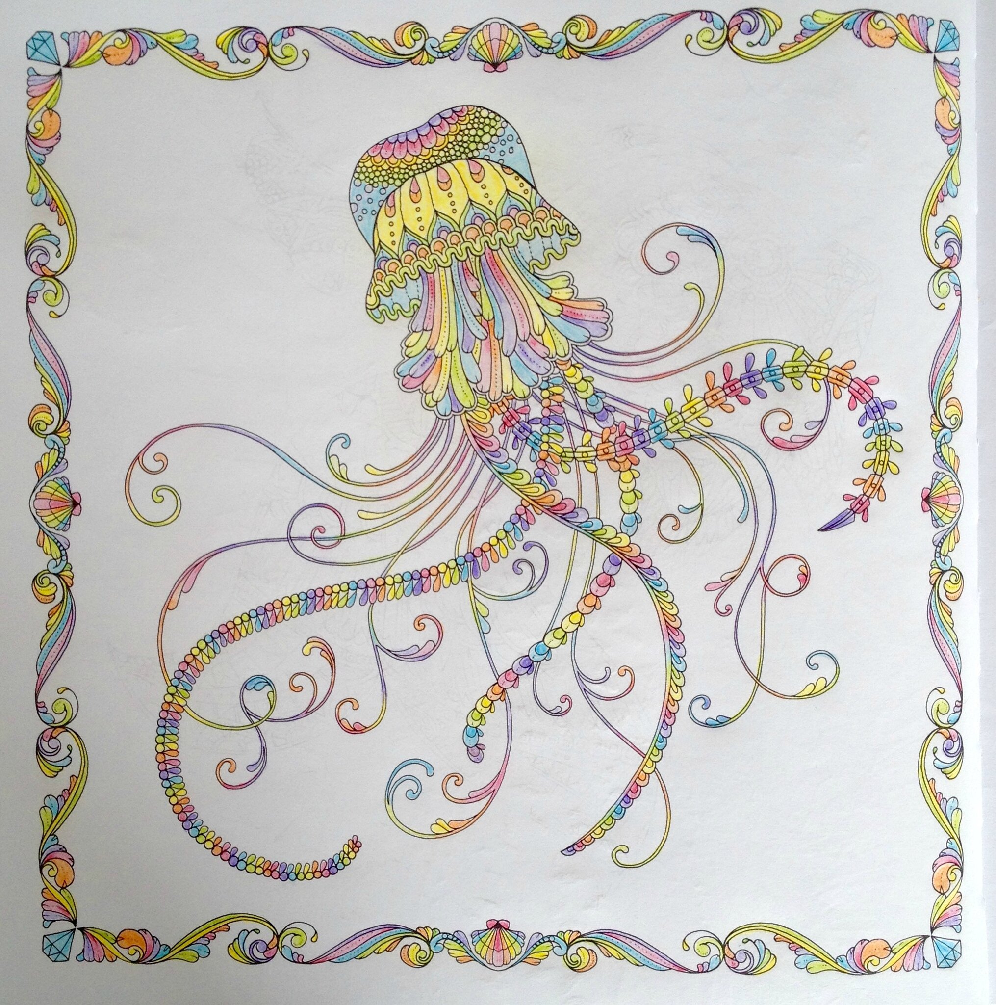 Coloriage 6 océan perdu Pieuvre Dans la bulle de julie Coloriage 6 océan perdu Pieuvre