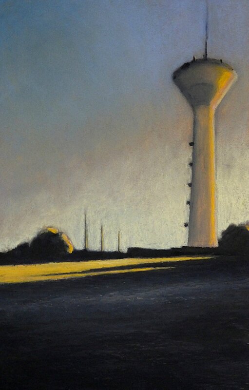 K nowhere 40 nov 2015, pastel à l'huile 32 x 48 cm