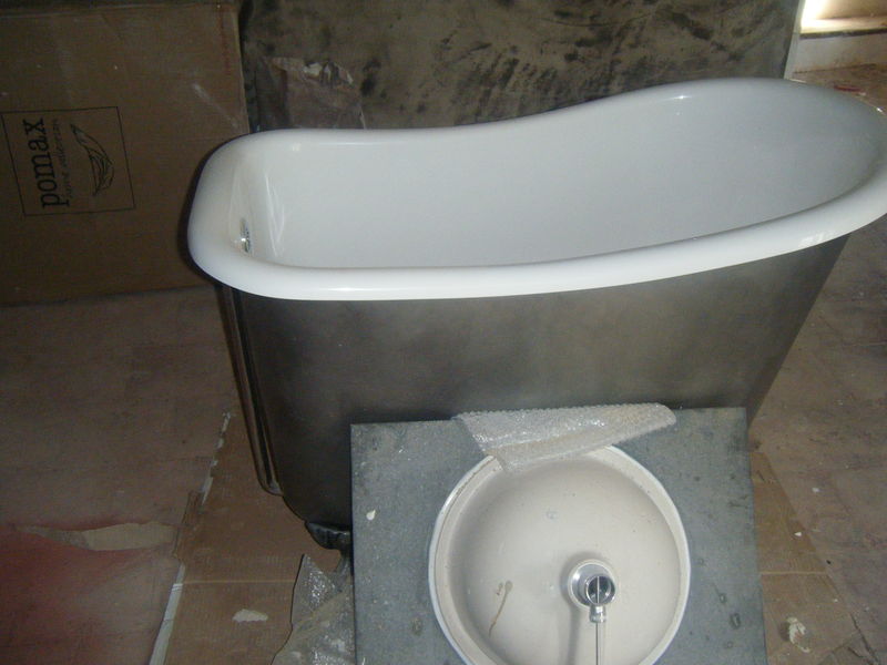 Patine et compagnie... la médiévale du luberon... Sabot Baignoires décor