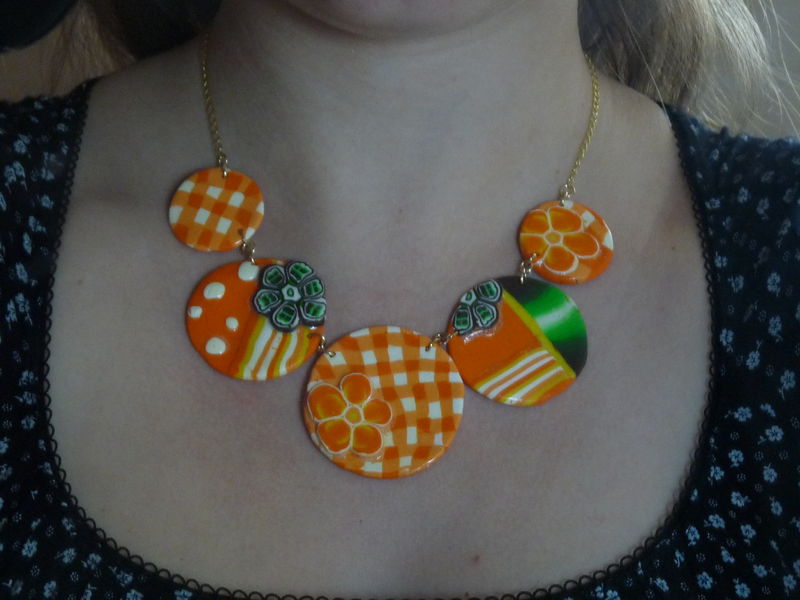 Collier fimo montage