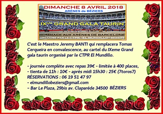 COMMUNIQUÉ gala 2018 EL MUNDILLO
