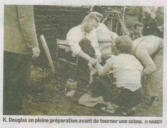 Tournage Kirk Douglas - Photo Studio Hardy - préparation