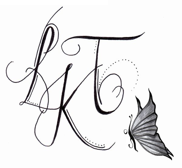 Tags artiste, calligraphie, enfants, fille, fils, initiales, k, papillon, tatoo, tatouage, tattoo