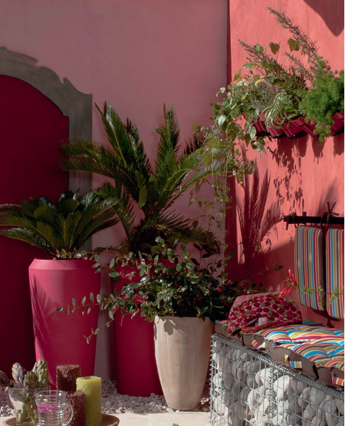 murs-et-jarre-jardin-peintures-un-dégradé-de-rouge-et-rose5