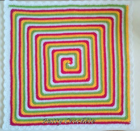 Spiral Granny Square Crochet