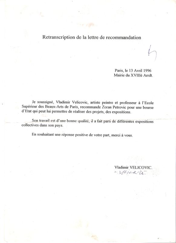 Exemple De Lettre De Recommandation D Un Prof Pour Un Tudiant Word