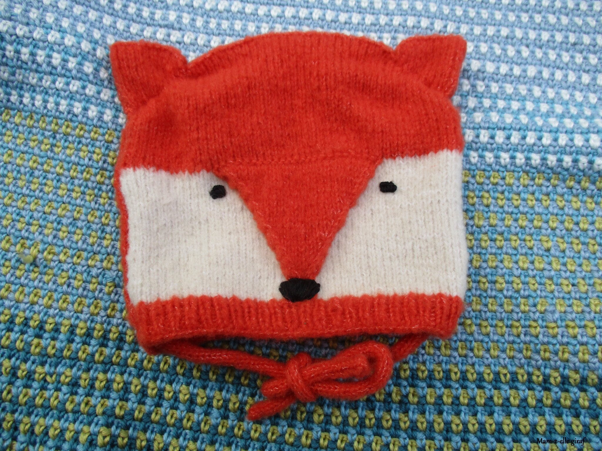 tricoter un bonnet renard