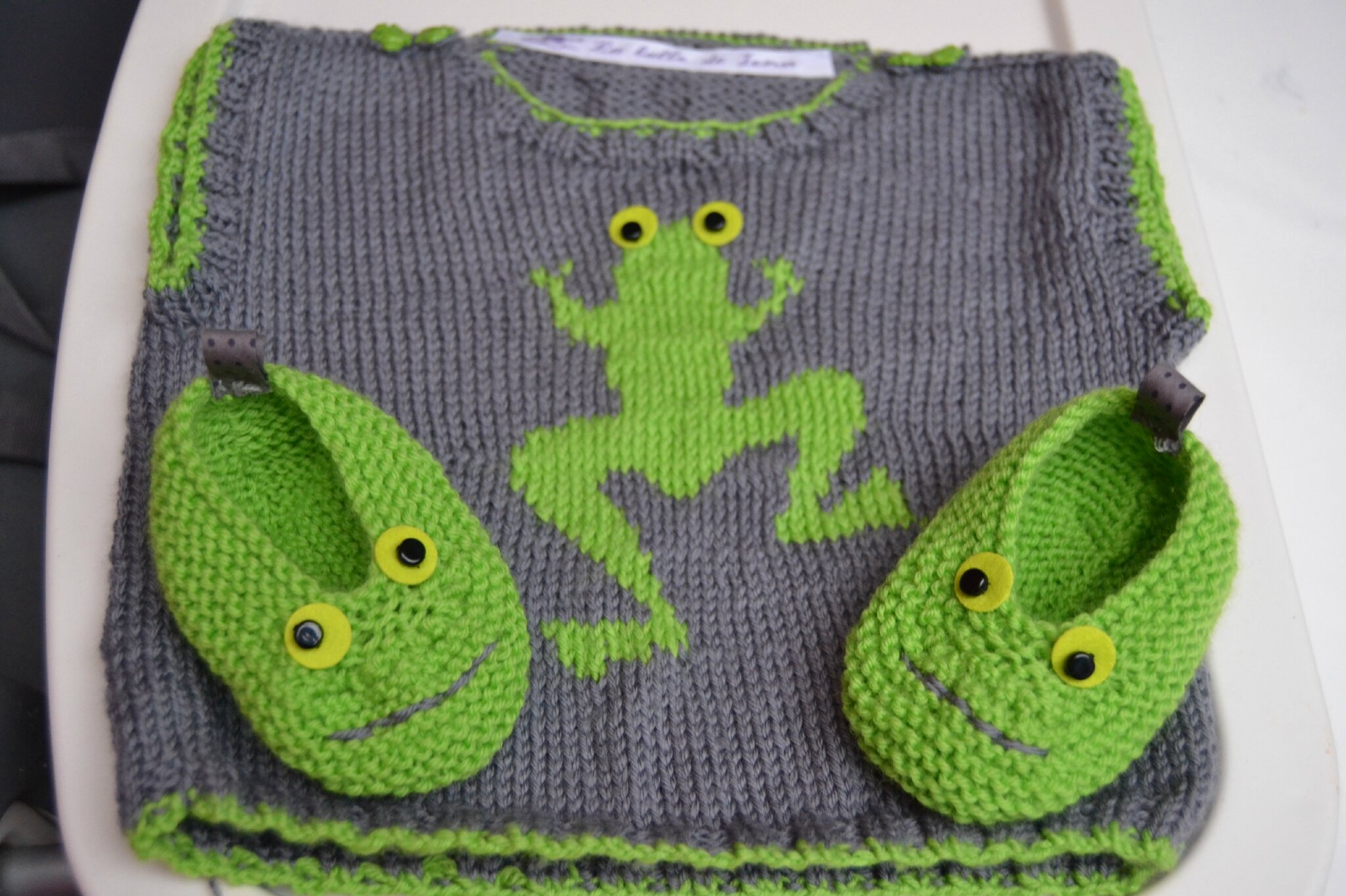 comment tricoter une grenouille