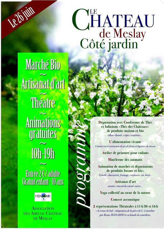Côté jardin au Château de Meslay