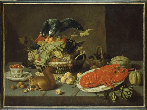 Ecureuil Van Es Jacob Fopsen, Nature morte à l'écureui