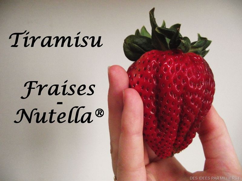 recette tiramisu nutella fraise