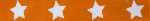 Frise orange étoilée