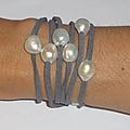 h) Perle baroque -Bracelet, Sautoir, Collier, BO, Bague