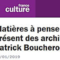 Matières à penser 2018-2019