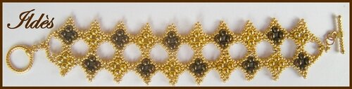 bracelet tudor doré chocolat 1