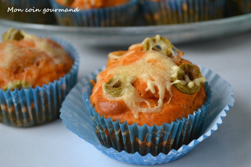 Muffins "jambon, olive, tomate" Mon coin gourmand