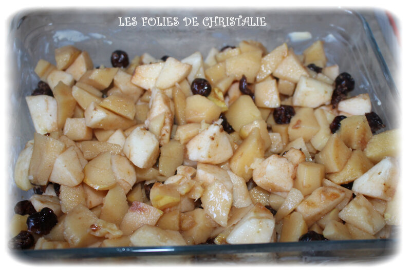 Crumble coings cerises 2