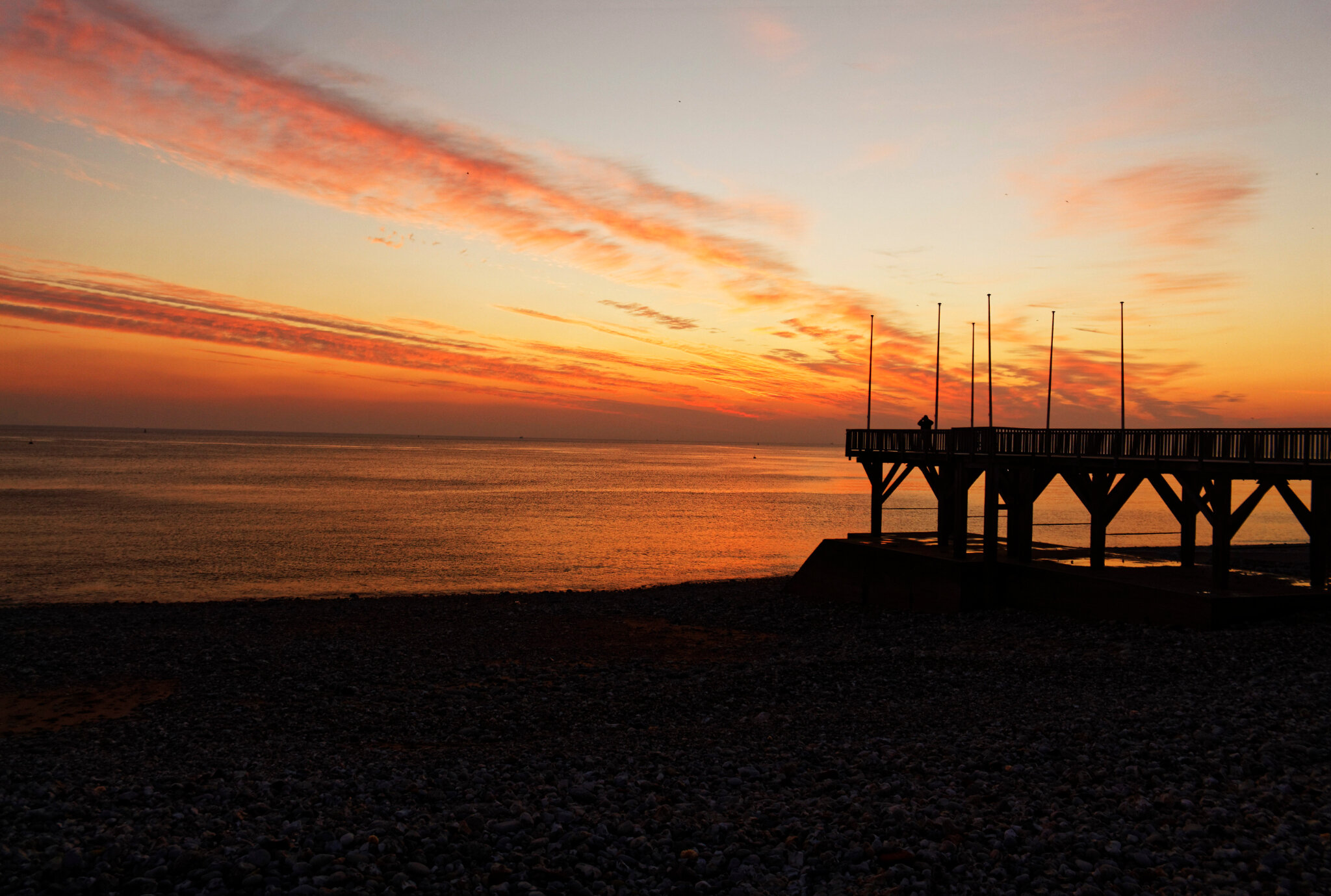 Coucher De Soleil Estacade Sainte Adresse Hier Soir Bienvenue Sur Le Blog Photo De Cecilec76 Photographe Amatrice