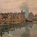 Monet, Argenteuil, le pont en réparation (1872)