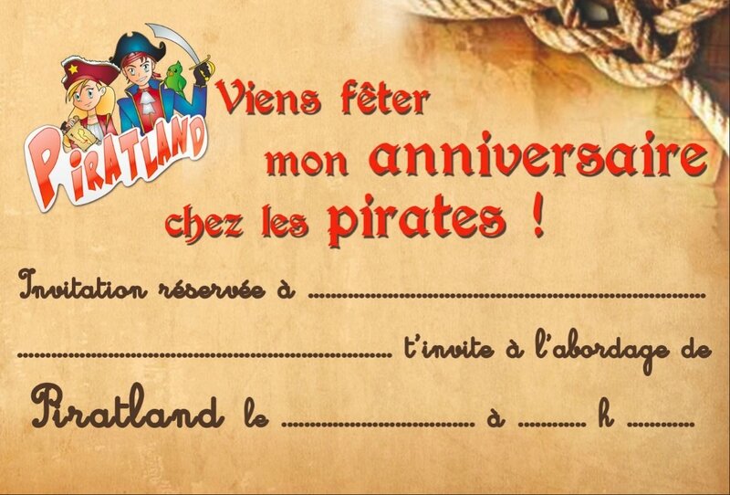 anniversaire piratland