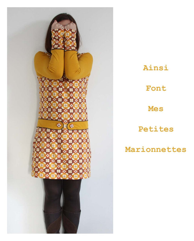 robe marron moutarde 7