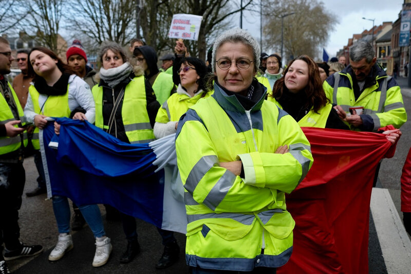 Manifestation Des Gilets Jaunes à Amiens 22 Décembre 2018