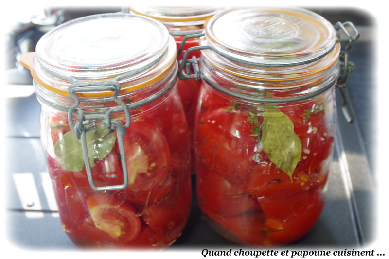 conserves de quartiers de tomates aux aromates-1335