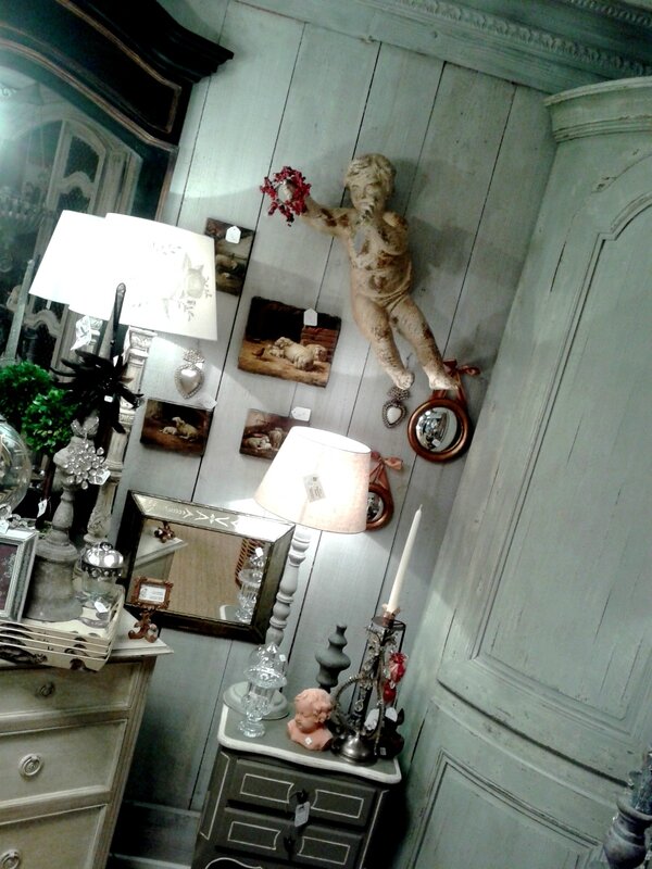 encoignure,ange,huile sur toile,lampe,