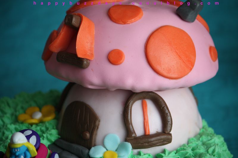 Gateau D Anniversaire La Maison De Schtroumpfette Happybuzzdays