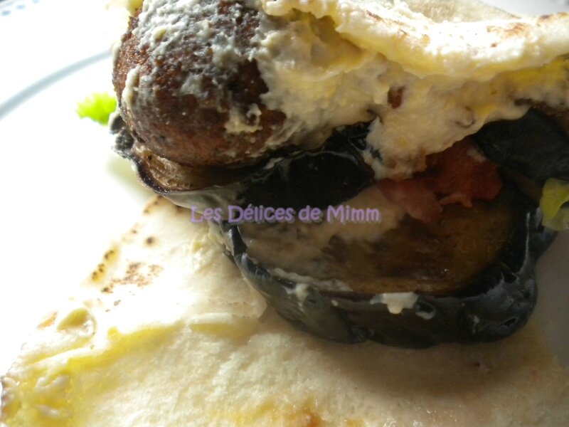 Sandwich libanais (falafels, houmous, aubergines,…) 5