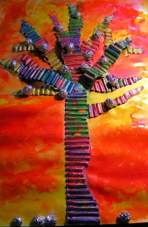 ARBRE AVEC BOULES ALU