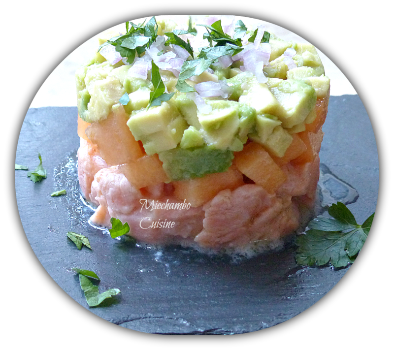 Tartare De Saumon Avocat Et Melon Miechambo Cuisine