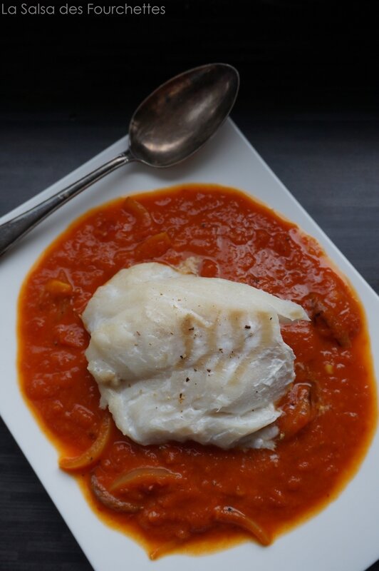 Dos De Cabillaud Au Curry Tomates Et Lait De Coco La Salsa Des Fourchettes 0691