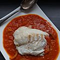 Dos de cabillaud au curry tomates et lait de coco