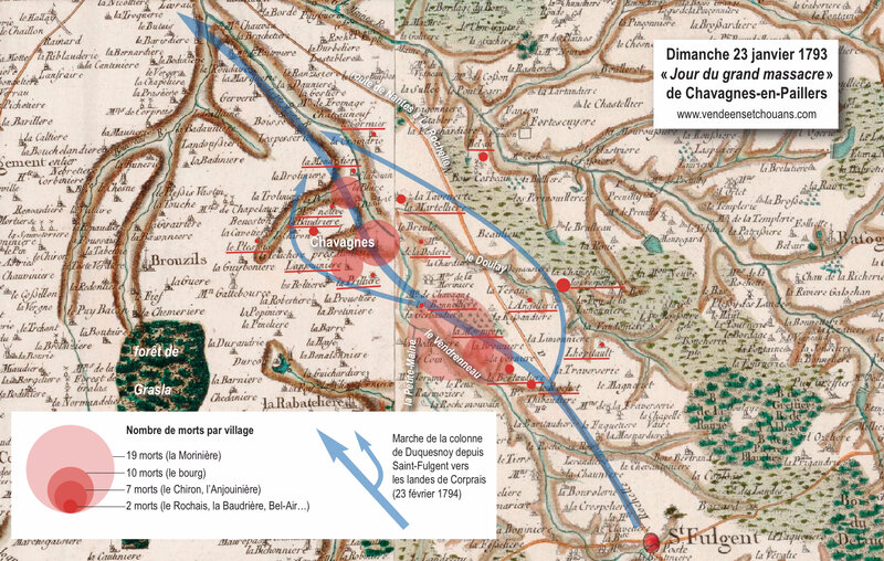 Carte Chavagnes 1794