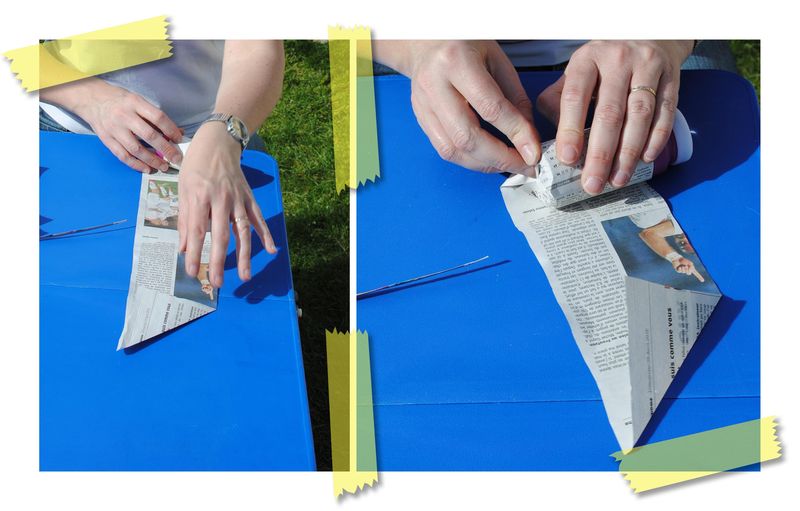 Pots à semis en papier journal lescreasdeval