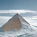 - antarctique - les glaciers fondent , les pyramides apparaissent 