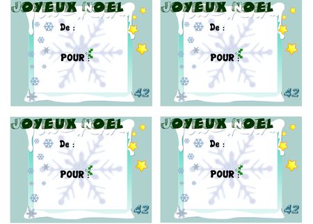 etiquettes de noel