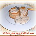 Vol au vent aux fruits de mer