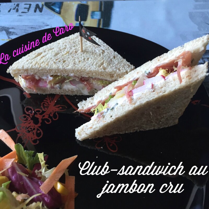 Club - sandwich au jambon cru