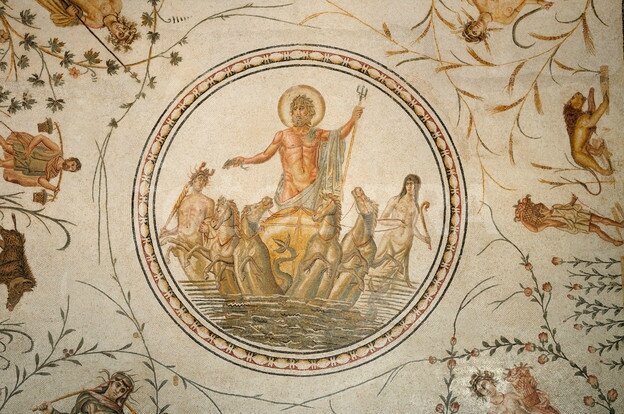 AEV 1415-29 -mosaic-of-neptune-bardo-museum-tunis